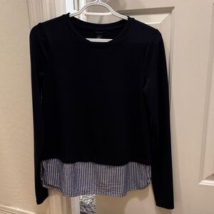 Ann Taylor Tunic Layered Long Sleeve Top